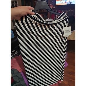 Joey B Long Skirt Black And White  X Large